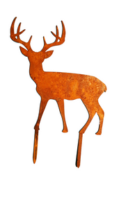 Hirsch edelrost stehend | 35 cm